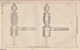 Item #357161 1845, Shanks' Improved Hand Drill, along with an article regarding the Mode of...