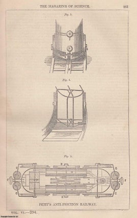 Item #357164 1845, Petit's Anti-Friction Railway. A full page engraving featured in a complete...
