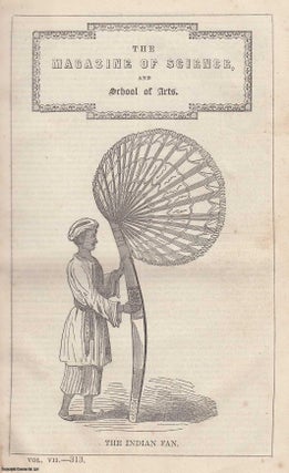 Item #357182 1846, The Indian Fan, along with an article regarding the Salt-Springs of America. A...