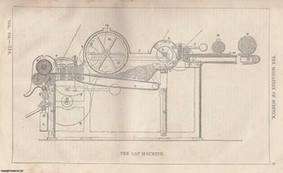 Item #357183 1846, The Cotton Lap Machine, along with an article regarding Black Lead Pencils. A...