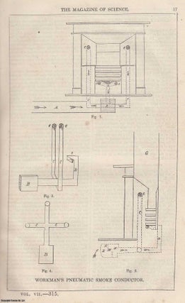 Item #357184 1846, Workman's Pneumatic Smoke Conductor. A full page engraving featured in a...