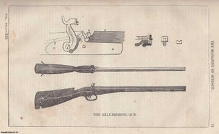 Item #357191 1846, The Self Priming Gun. A full page engraving featured in a complete issue of...