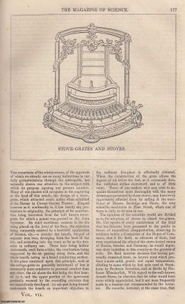 Item #357202 1846, Stove-Grates and Stoves. A half page engraving featured in a complete issue of...