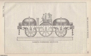 Item #357210 1846, Parsey's Compressed Air-Engine. A full page engraving featured in a complete...
