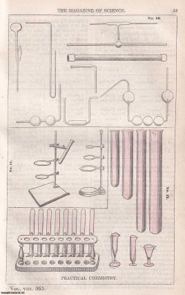 Item #357217 1847, Practical Chemistry. A full page engraving featured in a complete issue of The...