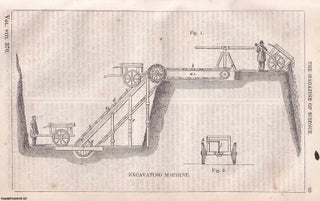 Item #357221 1847, Excavating Machine, by Moses Poole, for improvements in raising and...