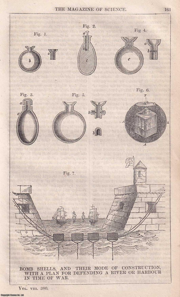 Item #357229 1847, Bomb Shells, and their Mode of Construction, with a Plan for Defending a River...
