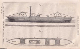 Item #357233 1847, Captain Beadon's System for Hauling on Canals. A full page engraving featured...
