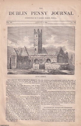 1834, Quin Abbey, and the Old Church at Selsker, Wexford. Dublin Penny Journal.