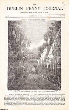 Item #357252 1834, The Tunnel or Archway through Lord Cloncurry's Grounds. Featured in a full...