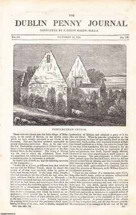 Item #357257 1834, Templecoran Church and Castle Townsend. Featured in a full weekly issue of the...