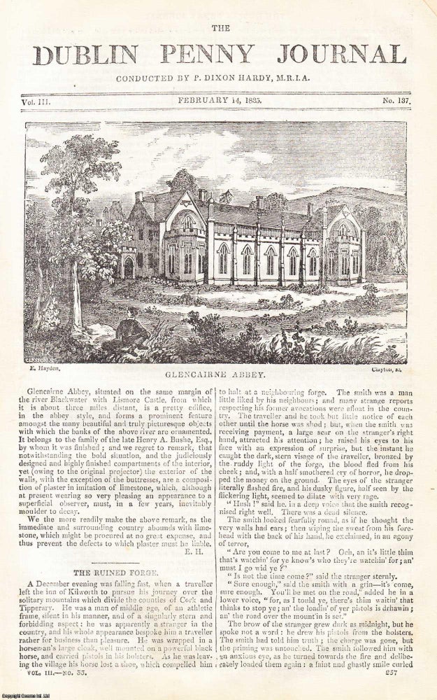 Item #357274 1835, Glencairne Abbey and Castle Hyde Church and Castle. Featured in a full weekly...