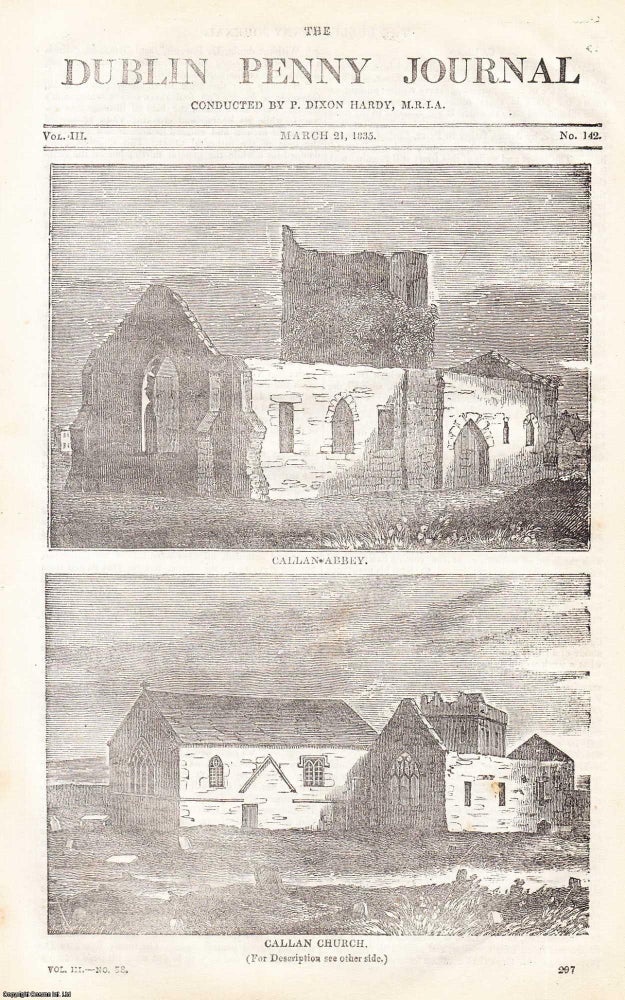 Item #357279 1835, Callan, a small Town, about eight miles from Kilkenny and the College of...