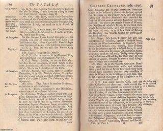 Item #357469 The Trial of Charles Cranburne, for High Treason, April 21, 1696. An original report...