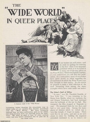 Item #357529 The Wide World in Queer Places: curious places reached by the Wide World Magazine...