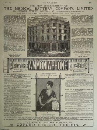 Item #357531 Dr Carter Moffat's Ammoniaphone, and the New Establishment of the Medical Battery...