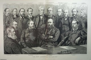 Item #357539 The Marquis of Salisbury and the New Conservative Cabinet. An original woodcut...