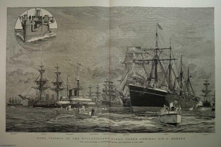 Item #357542 Some Vessels of the Evolutionary Fleet, under Admiral Sir G. Hornby. The squadron of...