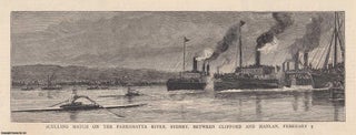Item #357562 Sculling Match on the Parramatta River, Sydney, between Clifford and Hanlan,...