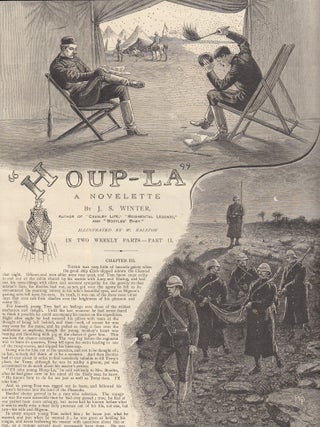 Four Illustrations (on 3 sheets) from the story Houp-La by J.S. Winter (pseudonym for Henrietta Eliza Vaughan Stannard). NOTE: Illustrations only, not complete text. A group of original prints from the Graphic Illustrated Weekly Magazine, 1885.