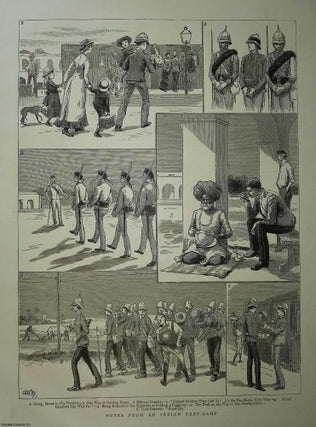 Item #357605 Notes from an Indian Rest Camp. An original print from the Graphic Illustrated...