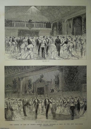Item #357619 The Coming of Age of Prince Albert Victor Edward. A Ball in the new Ball Room at...