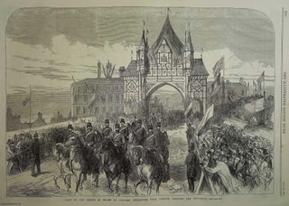 Item #357753 Visit of the Prince of Wales to Chester. A collection of 7 original woodcut...