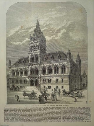 Visit of the Prince of Wales to Chester. A collection of 7 original woodcut engravings from the Illustrated London News, 1869. A rare, original print from The Illustrated London News, carefully removed and preserved : an important artifact of journalism's golden age!