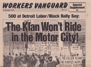 The Klan Won't Ride in the Motor City. A report. Workers Vanguard.