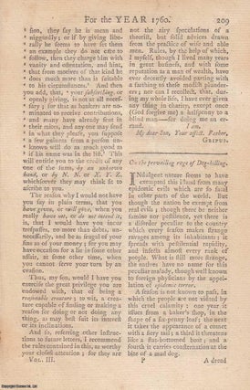 Item #358046 [Rabies]. On the prevailing rage of Dog-killing. An original article from the Annual...