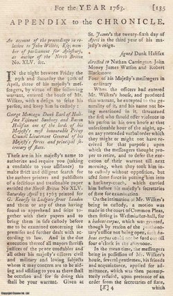 Item #358078 The proceedings in relation to John Wilkes, Esq; member of parliament for Aylesbury,...