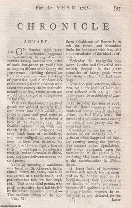 Item #358164 Chronicle for the year 1768. An original article from The Annual Register for 1768....