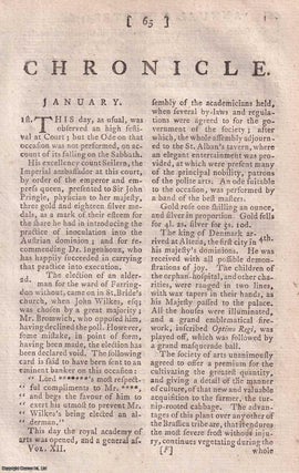 Item #358172 Chronicle for the year 1769. An original article from The Annual Register for 1769....