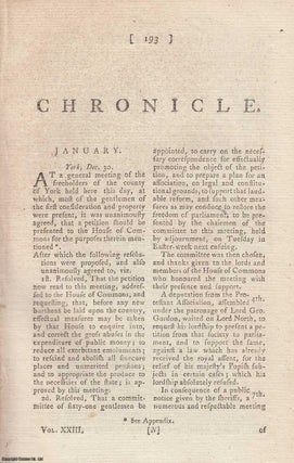 Item #358336 Chronicle for the year 1780. An original article from The Annual Register for 1780....