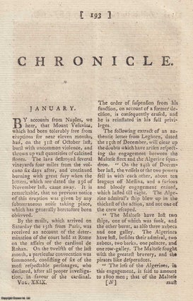 Item #358412 Chronicle for the year 1787. An original article from The Annual Register for 1787....