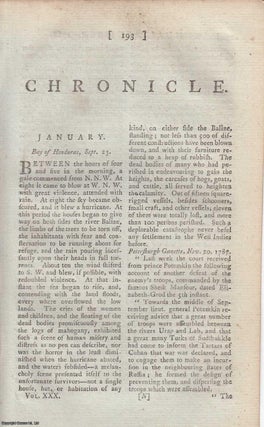 Item #358427 Chronicle for the year 1788. An original article from The Annual Register for 1788....