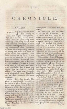 Item #358482 Chronicle for the year 1793. An original article from The Annual Register for 1793....