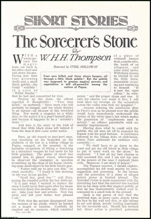 Item #358769 The Sorcerer's Stone among the natives of Papua. An uncommon original article from...