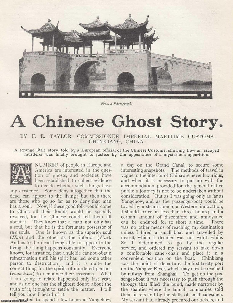 Item #358878 A Chinese Ghost Story. 1911. 7 pages. An article printed in 1911, written by A Wide...