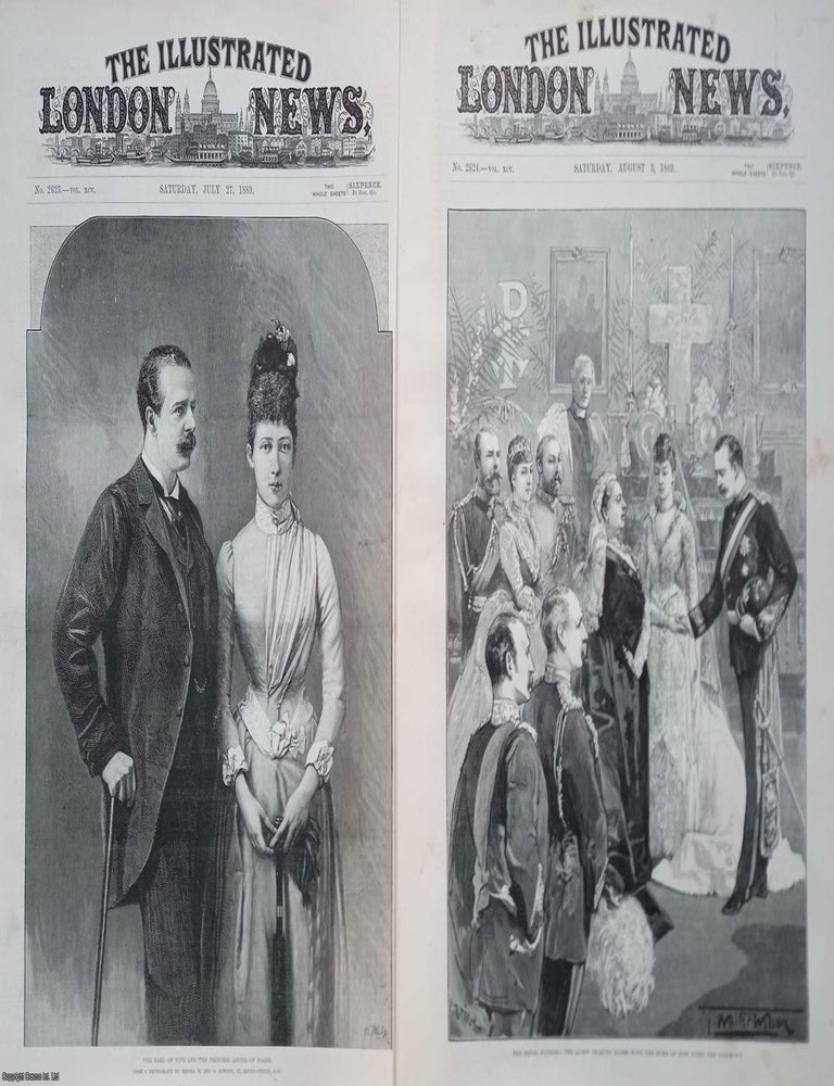 Item #358892 The Wedding of the Earl of Fife and Princess Louise of Wales. Two full page original...