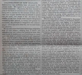 Item #359528 Colonisation of New Zealand, 1837. Published by W. & R. Chambers, December 9, 1837,...
