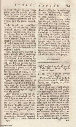 Public Papers for 1789. An original article from The New. New Annual Register.