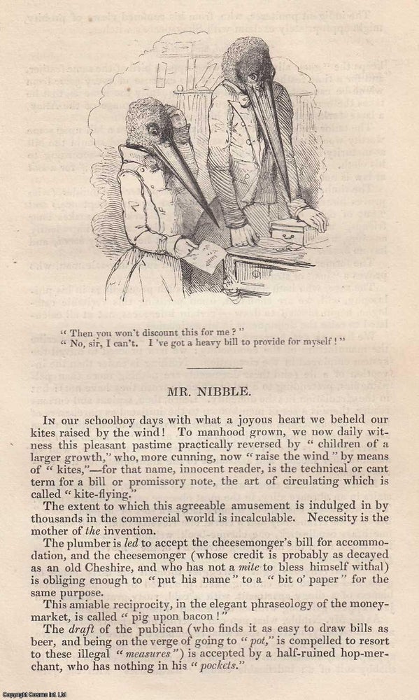 Item #360191 Mr Nibble. An original essay from Bentley's Miscellany, 1840. Charles Robert Forrester.