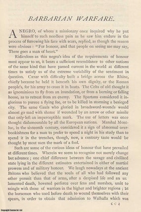 Item #360341 Barbarian Warfare, by J.A. Farrer. An original essay from The Gentleman's Magazine,...