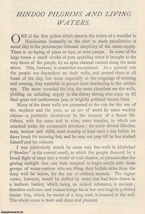 Item #360344 Hindoo Pilgrims and Living Waters, by C.F. Gordon Cumming. An original essay from...