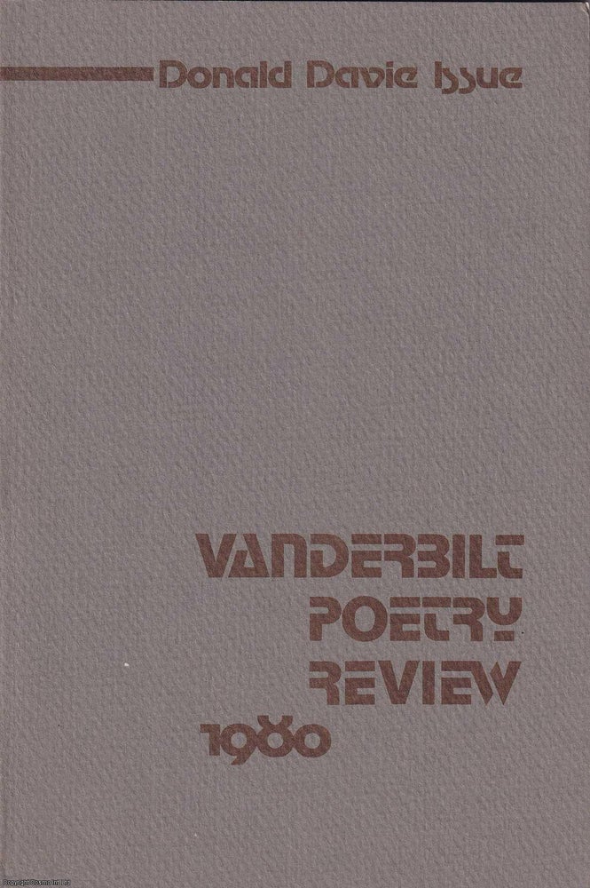 Item #360677 Vanderbilt Poetry Review, Volume V, 1980. Guest, Donald Hall.