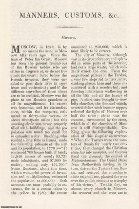 Item #360740 The City of Moscow, 1828. An original article from The Annual Register for 1830....