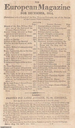 1814, The European Magazine for December. With a portrait of. London Magazine.