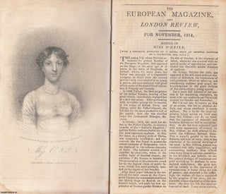 1814, The European Magazine for November. With a portrait of Miss O'Neill, Irish actress. An original Monthly part.