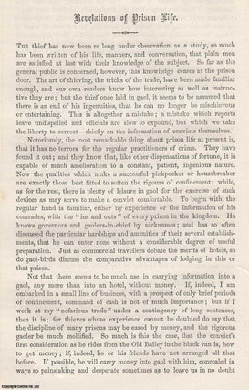 Item #360905 Revelations of Prison Life. An original article from the Cornhill Magazine 1863. H....